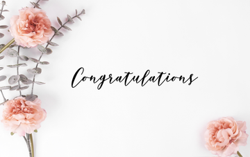 Congratulations Decal - Congratulations Wedding, Graduation, Engagement, Promotion Vinyl Decals perfect for Home, Gifts, Businesses and More!